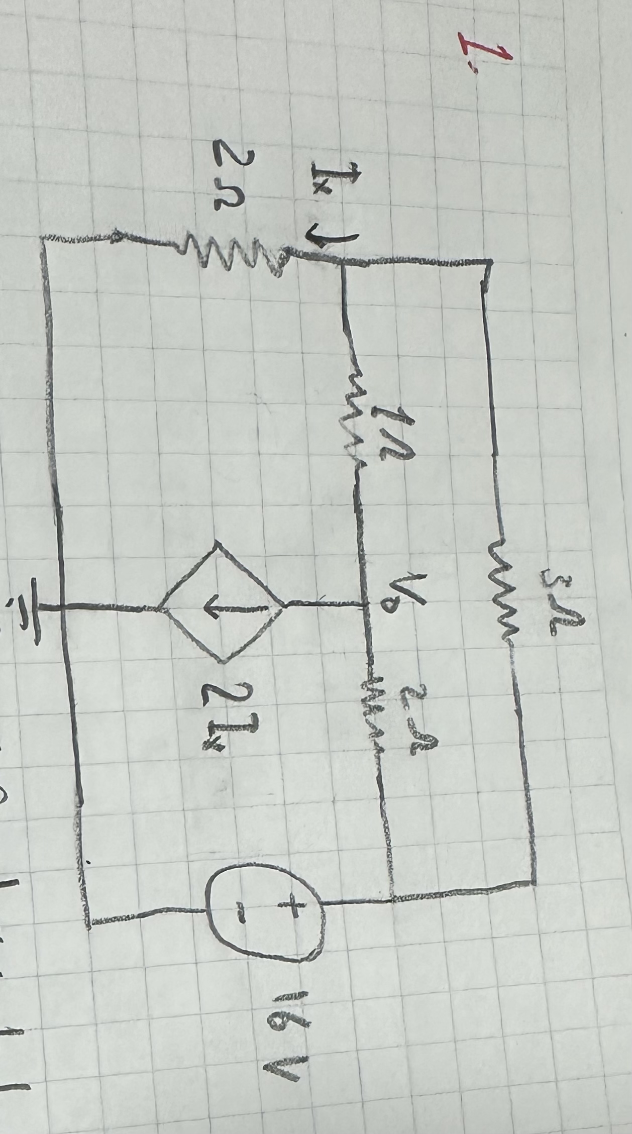 Find the values of Vo and Ix in this circuit.