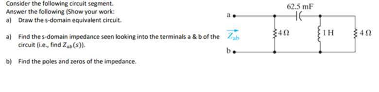 Consider the following circuit segment. Answer