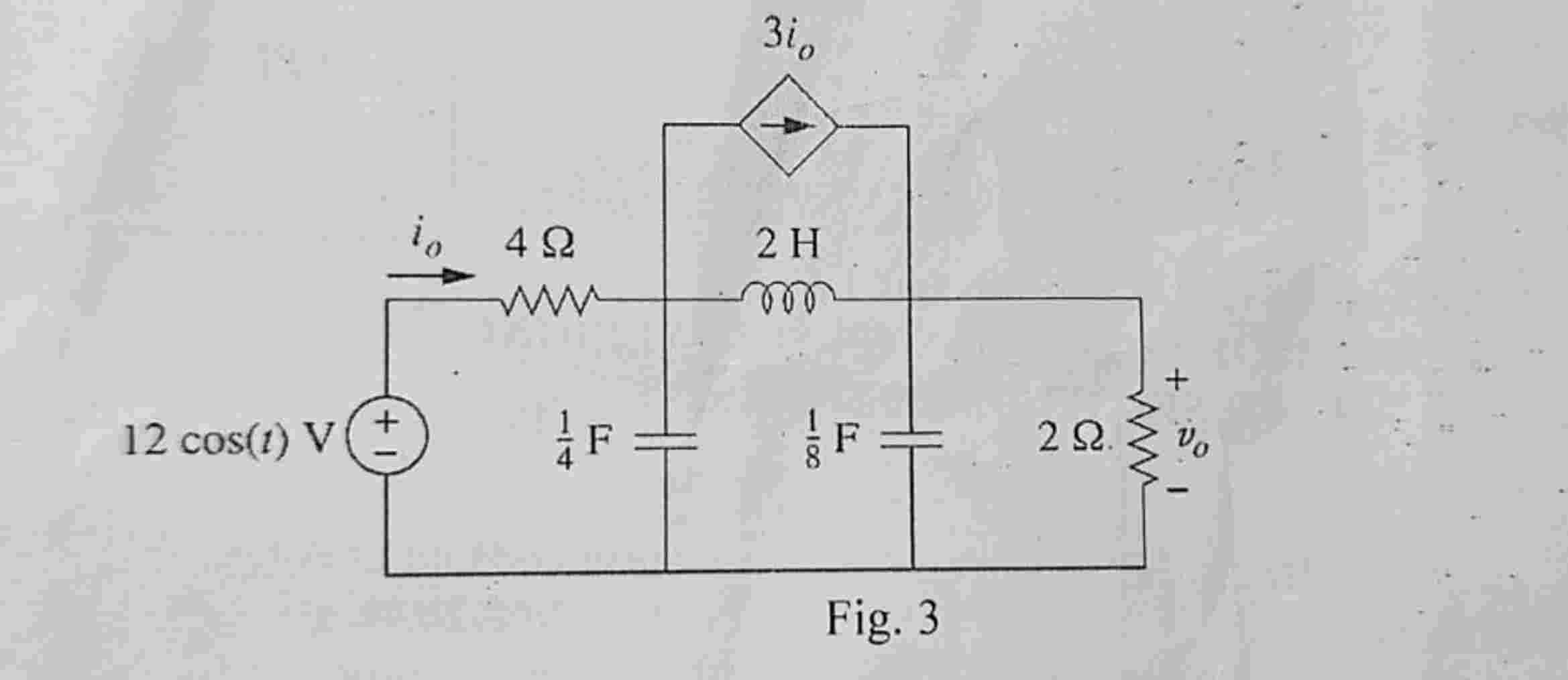 Using Thevenin's theorem, find v 0 in the
