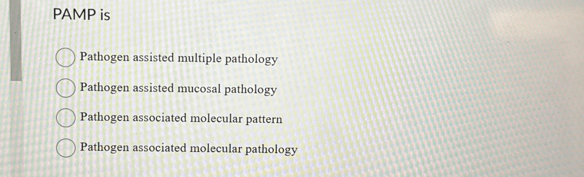 PAMP is Pathogen assisted multiple pathology