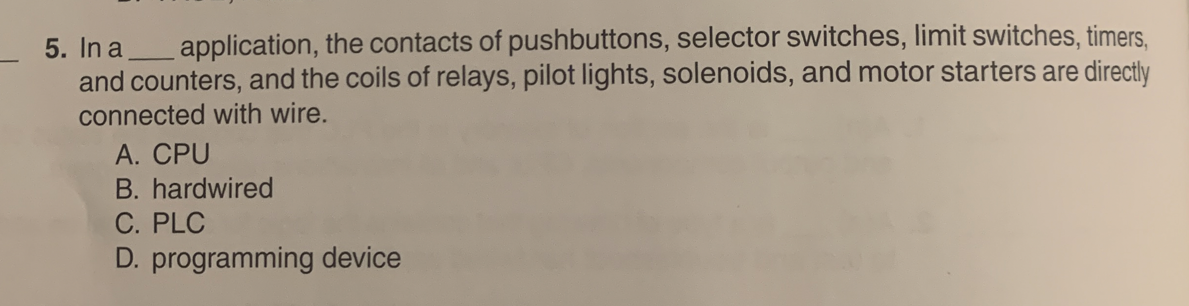 In a q , application, the contacts of