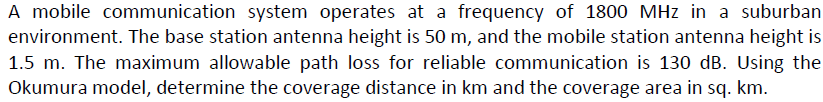 A mobile communication system operates at a
