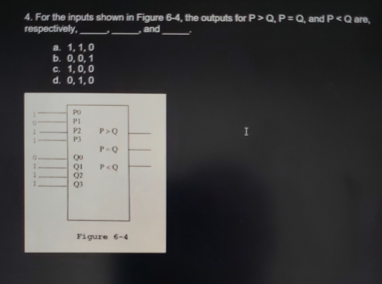 For the inputs shown in Figure 6 - 4 , the