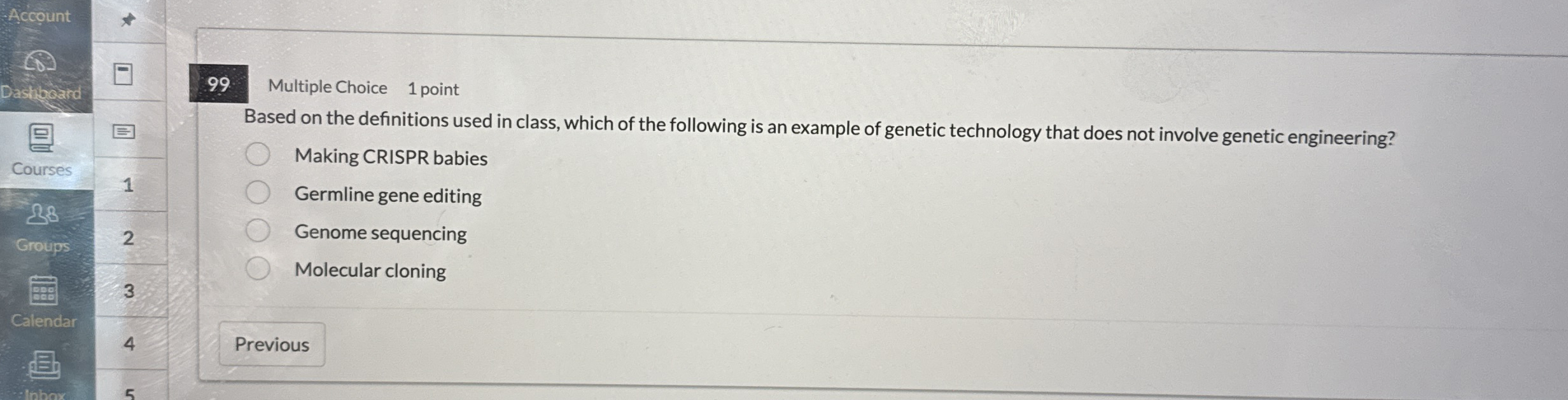 Multiple Choice 1 point Based on the definitions