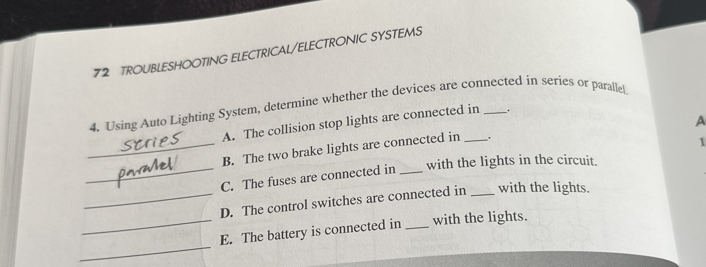 7 2 TROUBLESHOOTING ELECTRICAL / ELECTRONIC