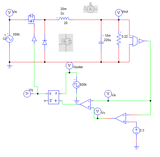 I want to make a PSIM circuit model for a buck