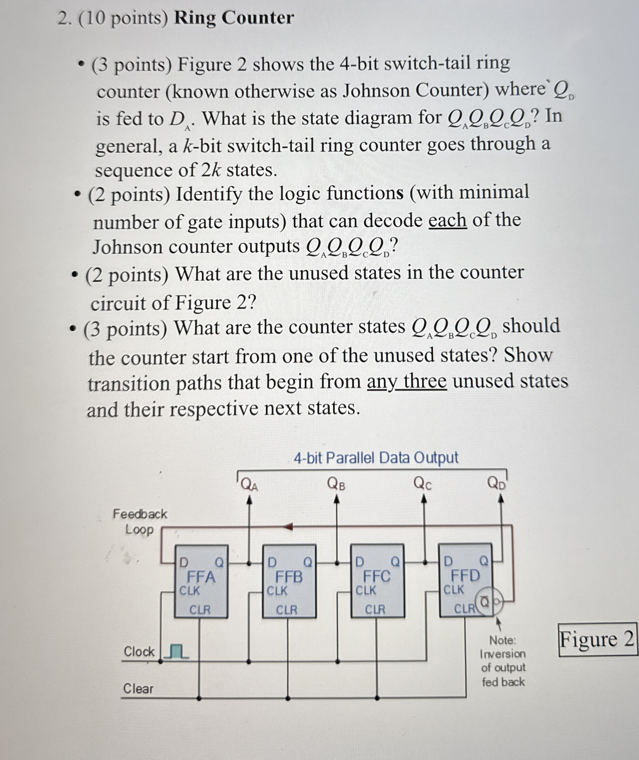 ( 1 0 points ) Ring Counter ( 3 points ) Figure 2