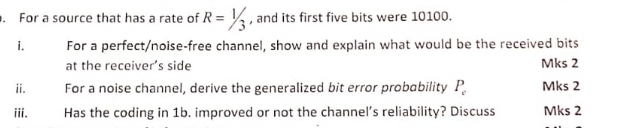 For a source that has a rate of R = 1 3 , and its