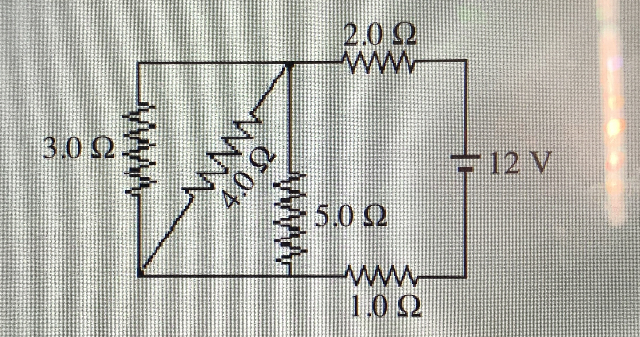 For the Circuit shown in the figure, determine