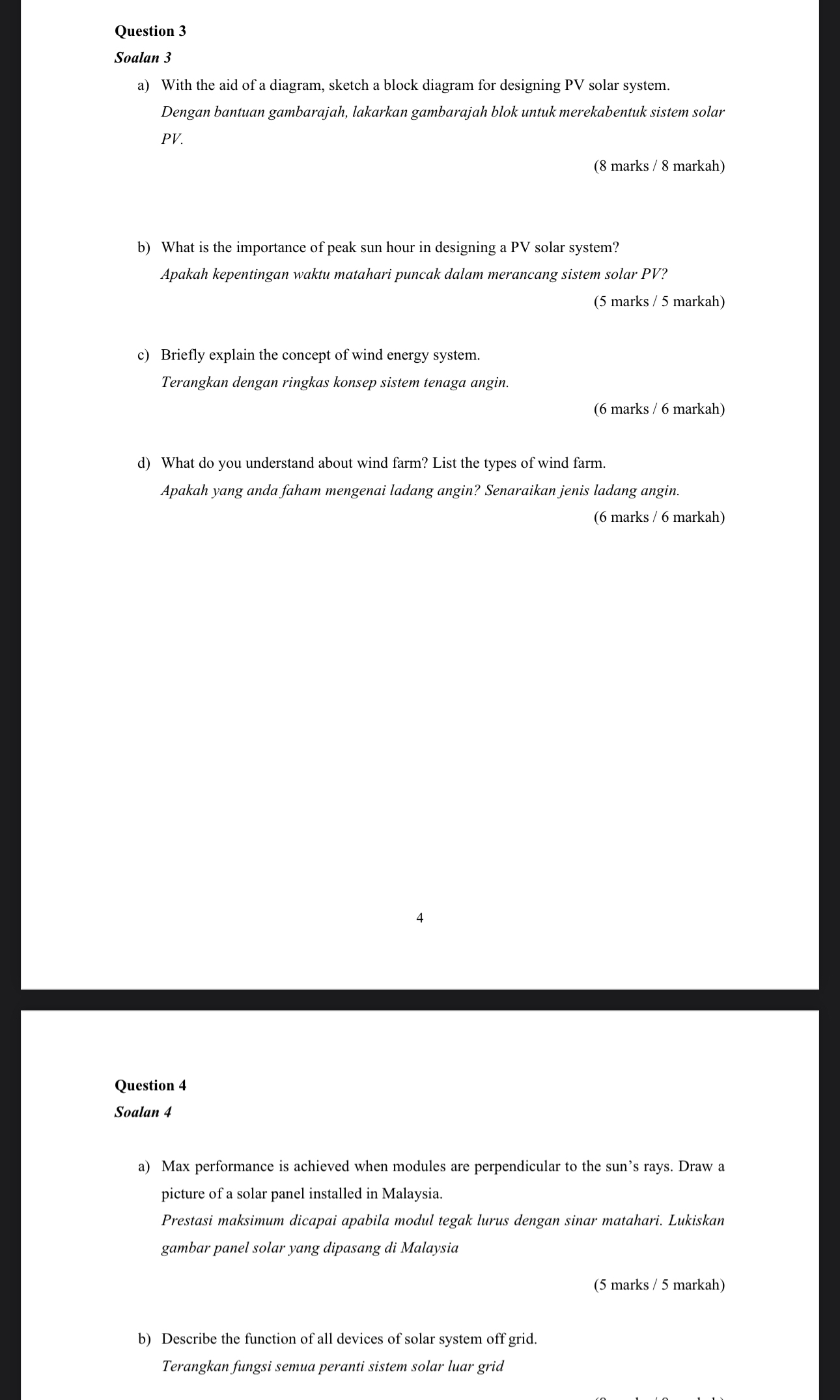 Question 3 Soalan 3 a ) With the aid of a