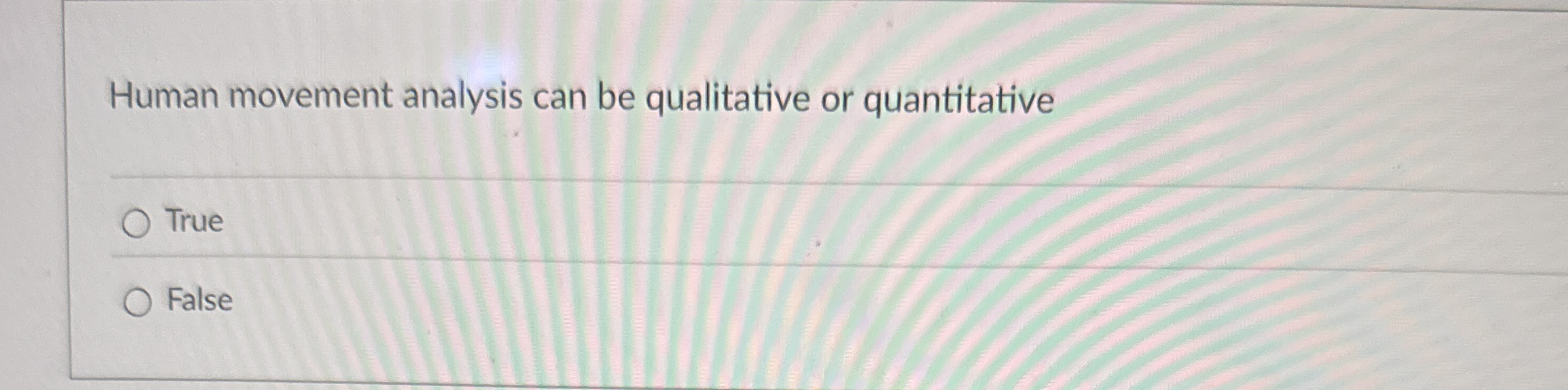 Human movement analysis can be qualitative or