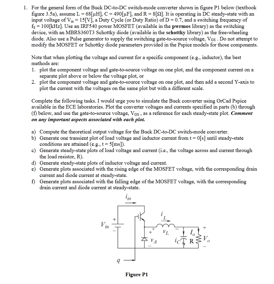 1 . For the general form of the Buck DC - to - DC