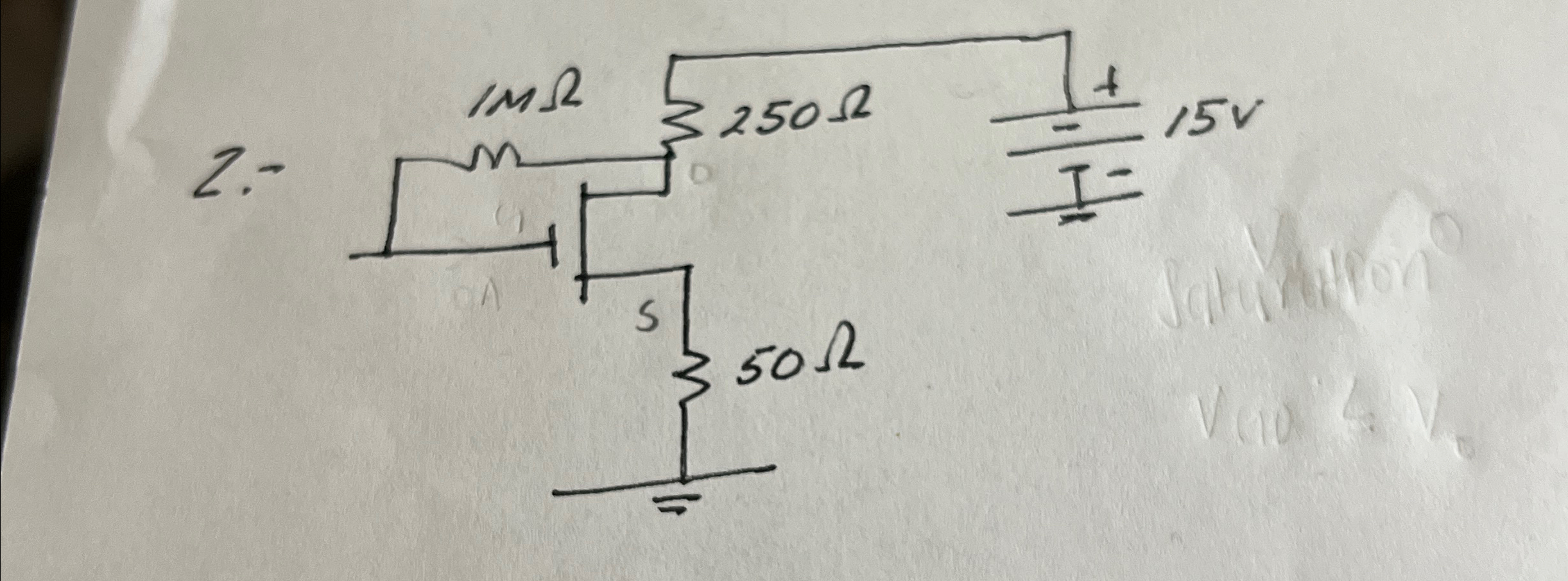 2 . - find the operating region ( trial or