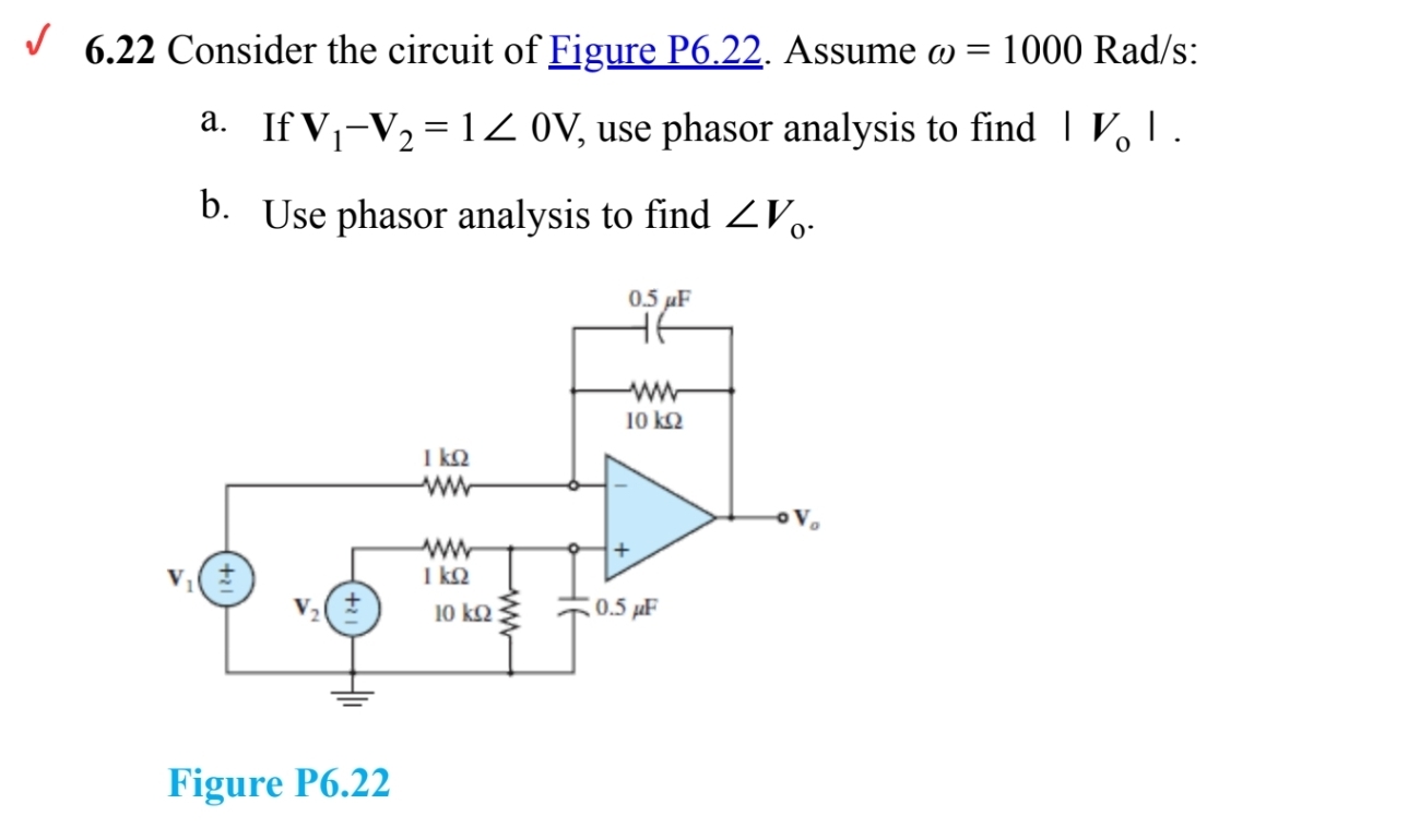 6 . 2 2 Consider the circuit of Figure P 6 . 2 2
