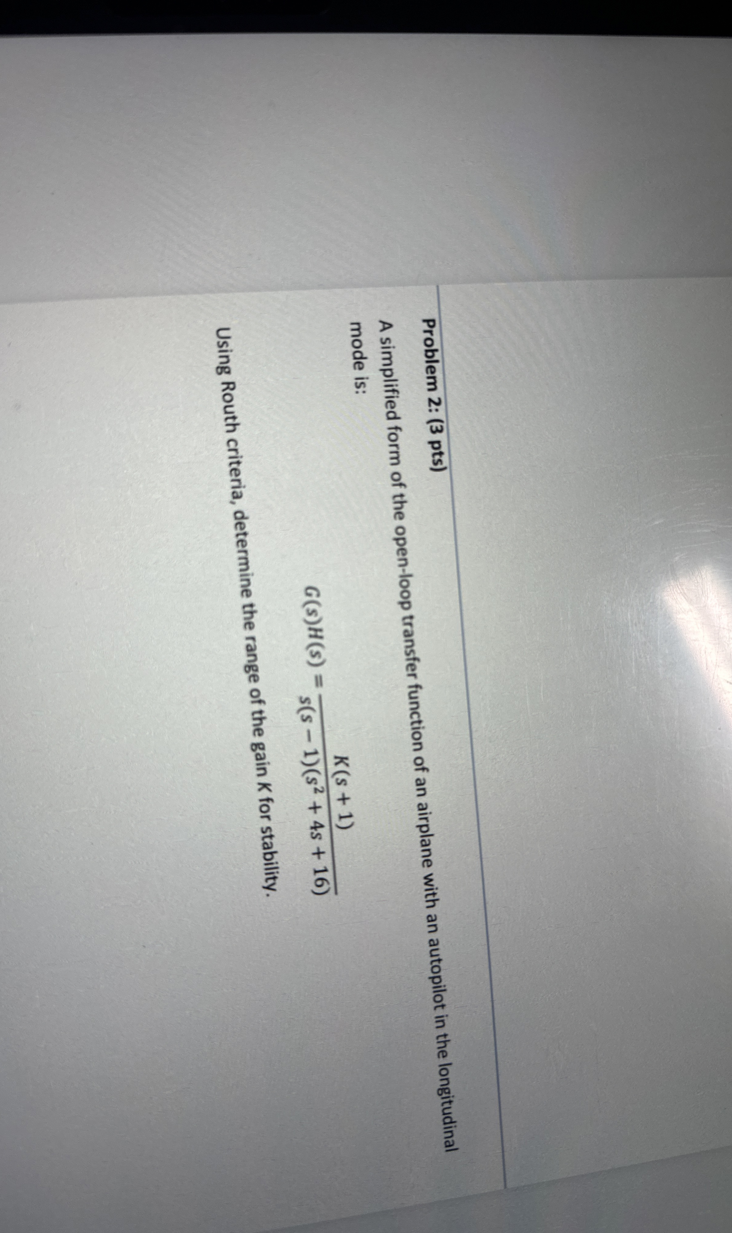 Problem 2 : ( 3 pts ) A simplified form of the