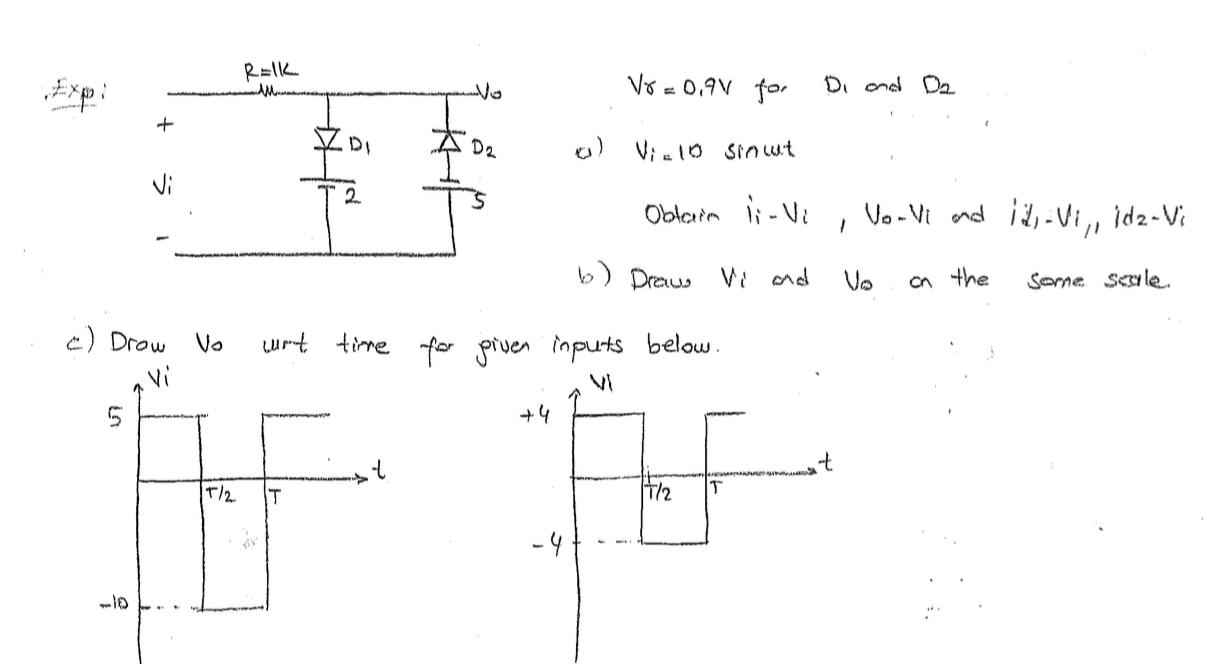 V = 0 . 9 V for D 1 and D 2 ) V i = 1 0 s i n t