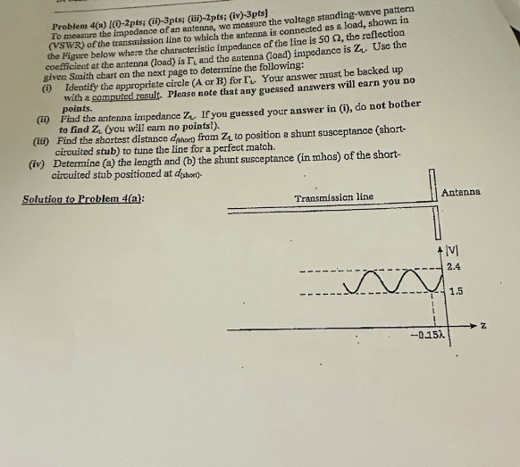 Problem 4 ( a ) [ ( i ) - 2 pts; ( ii ) - 3 pts;