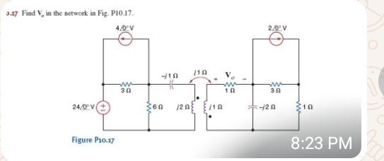 0 . 1 7 Find V e in the network in Fig. P 1 0 . 1