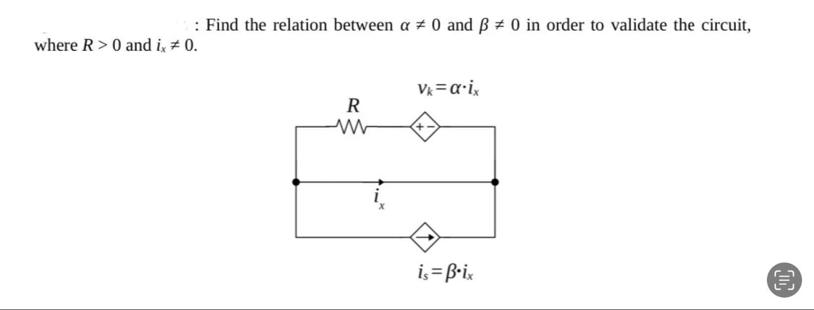 : Find the relation between 0 and 0 in order to