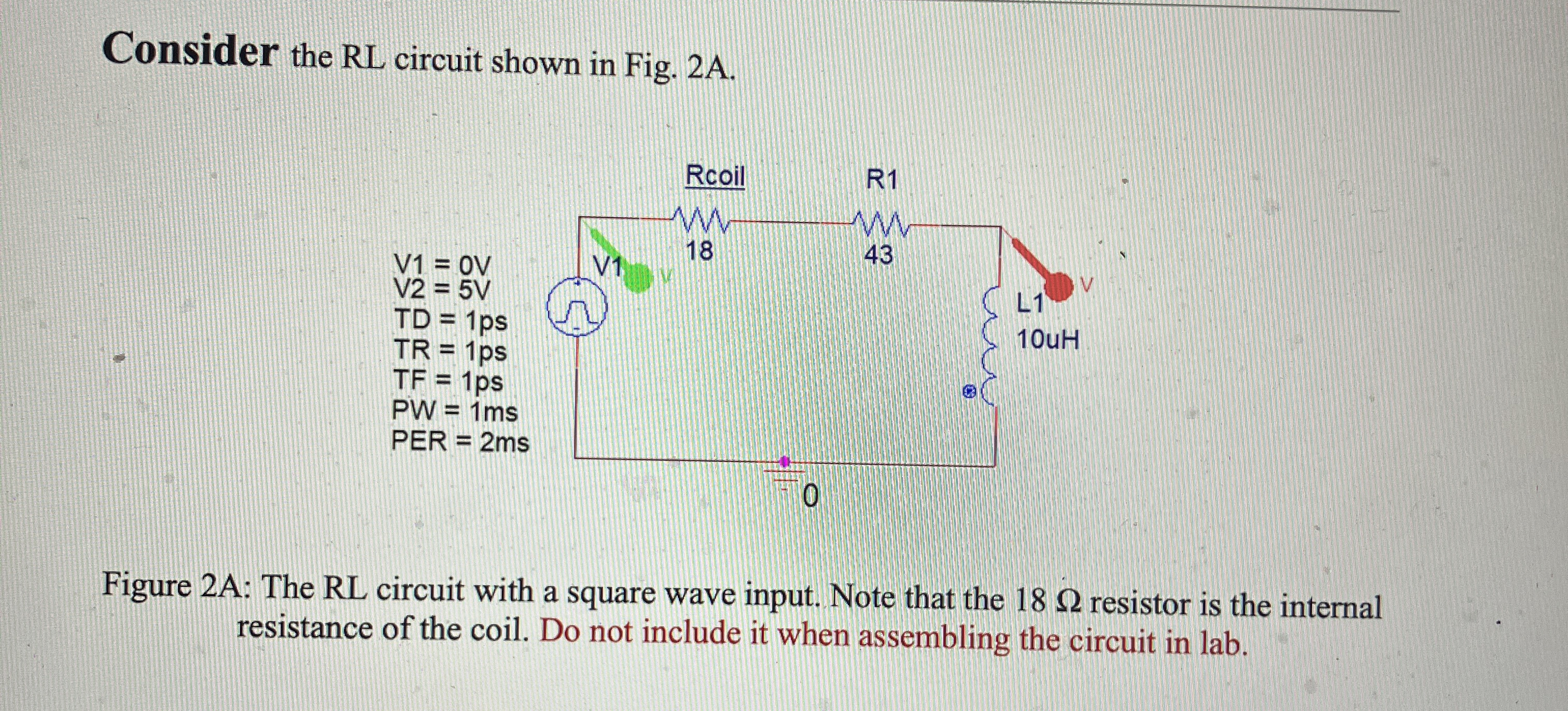 Consider the RL circuit shown in Fig. 2 A .