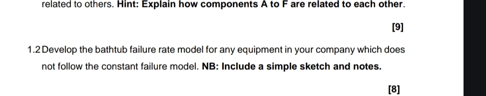 related to others. Hint: Explain how components A