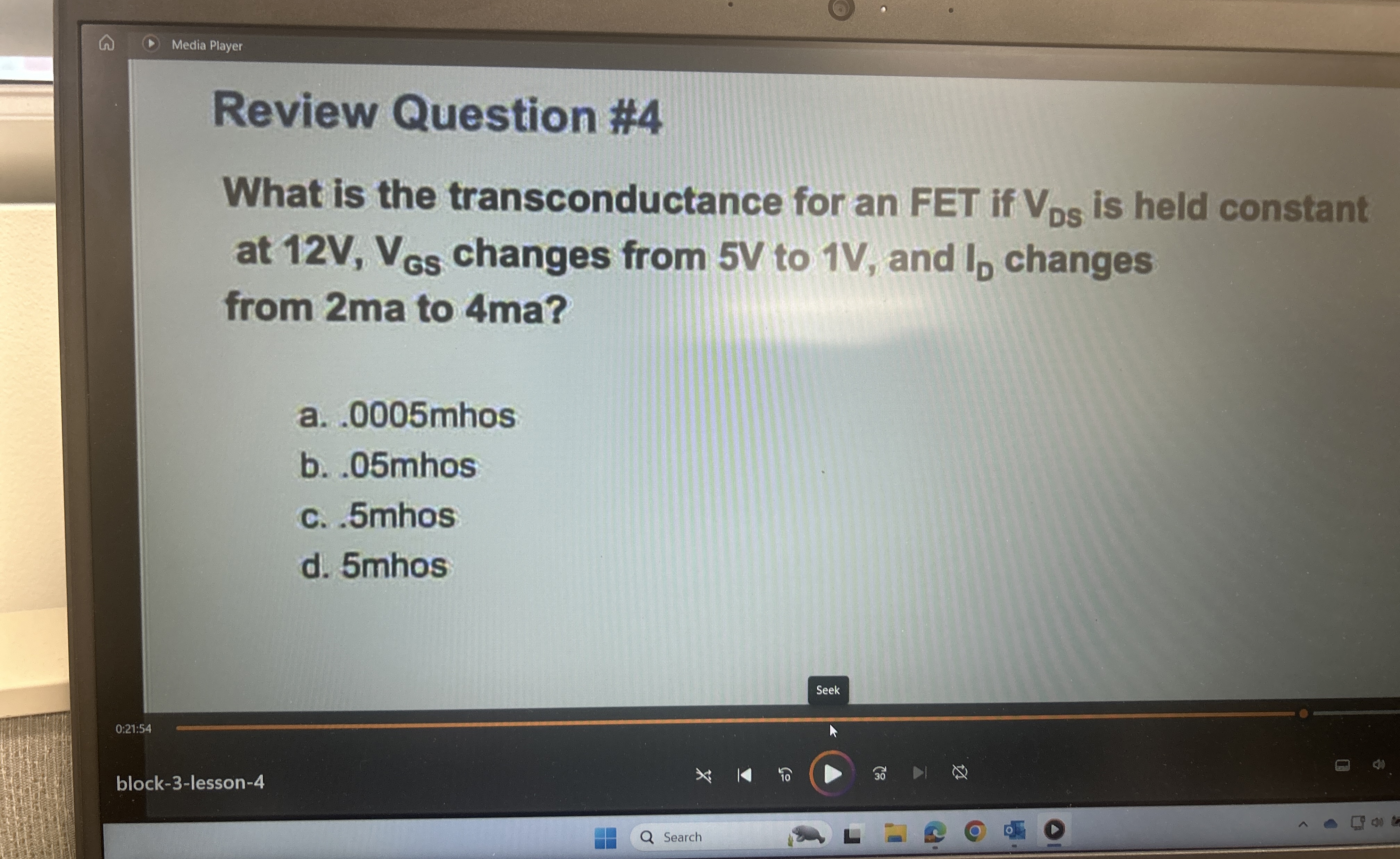 Media Player Review Question # 4 What is the