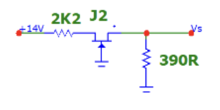 If IDSS = 6 mA , Vp = - 4 V Vs = ?