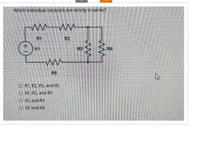 Which individual resistors are strictly in