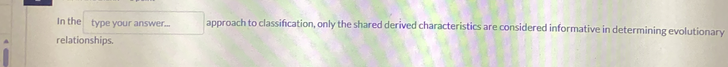 In thi relationships. approach to classification,