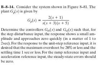 B - 8 - 1 4 . Consider the system shown in Figure