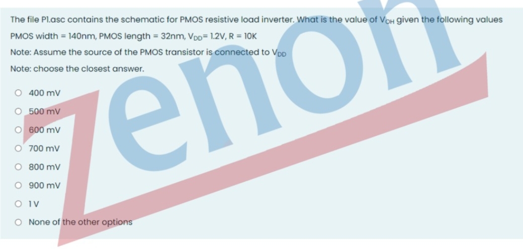 The file Pl . asc contains the schematic for PMOS