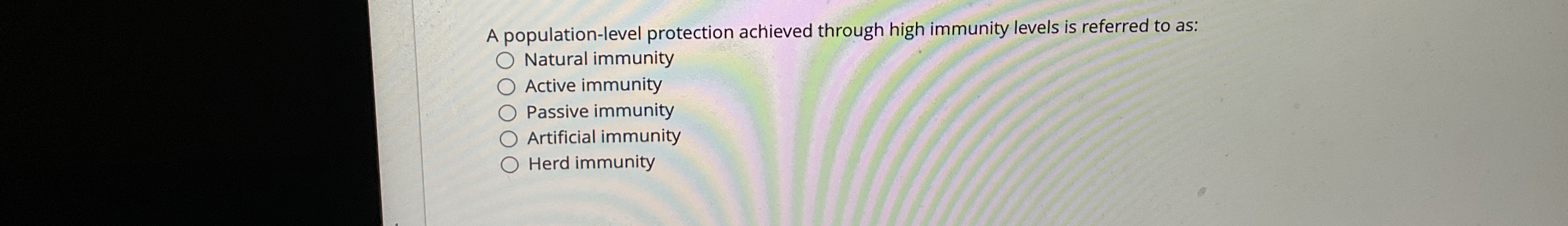 A population - level protection achieved through
