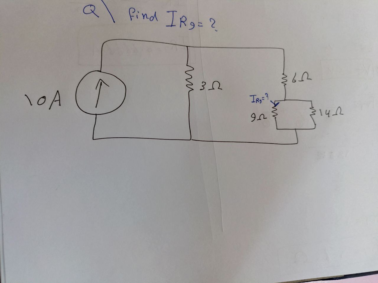 Q find I R 9 = ? 1 0 A