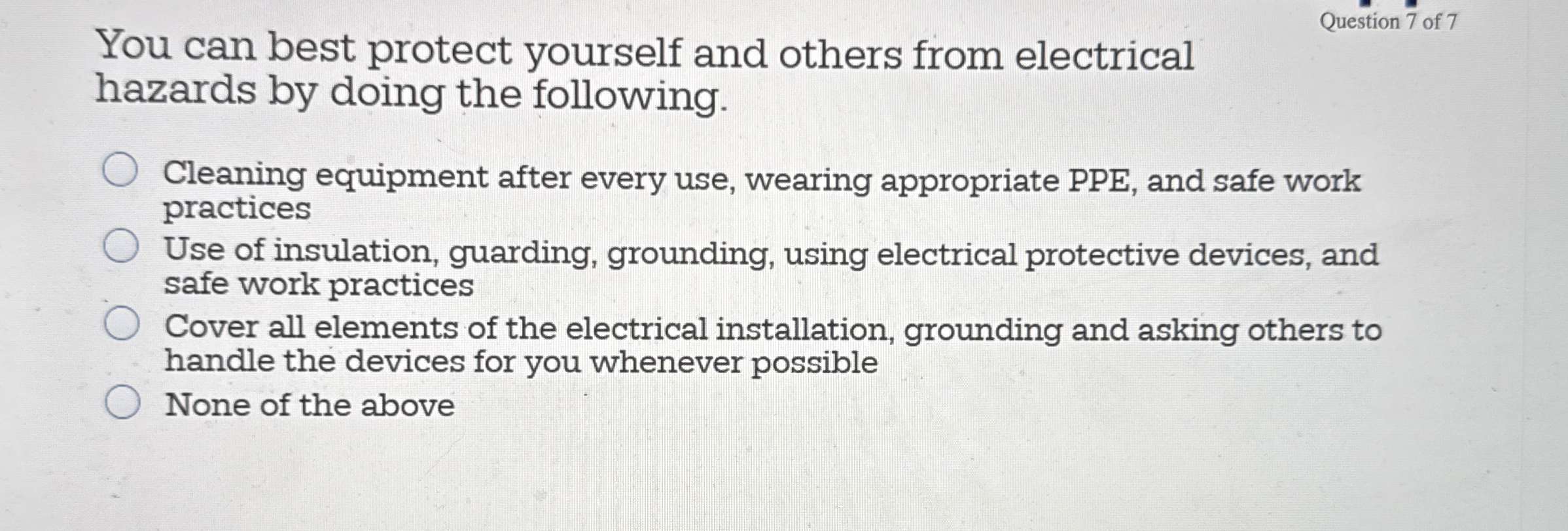 You can best protect yourself and others from