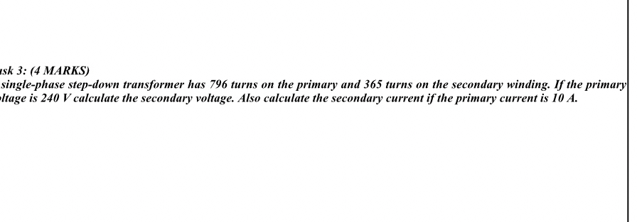 How to solve sk 3 : ( 4 MARKS ) single - phase