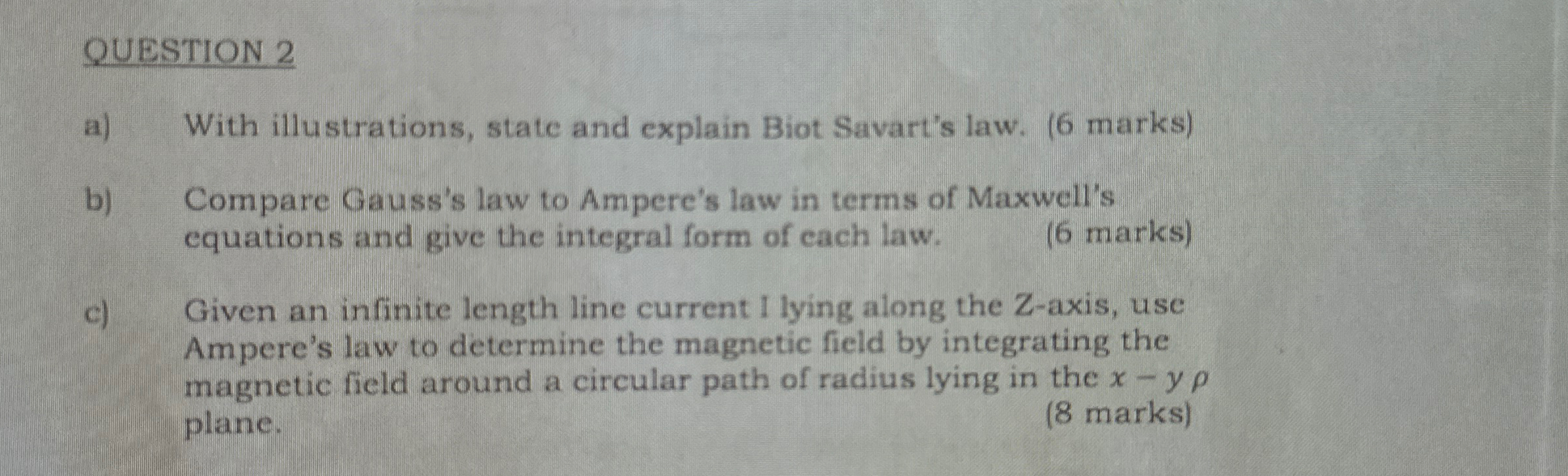 QUESTION 2 a ) With illustrations, state and