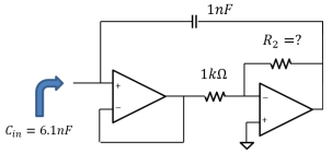 The circuit provided has purely capacitive input
