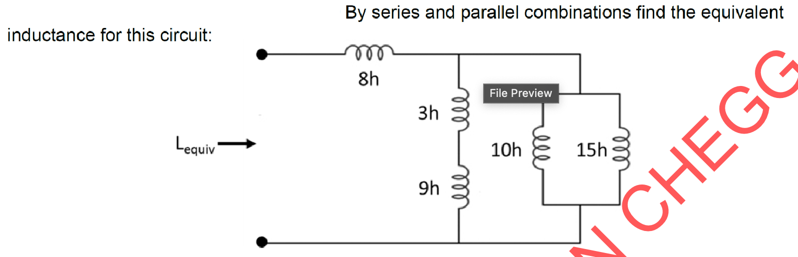 By series and parallel combinations find the
