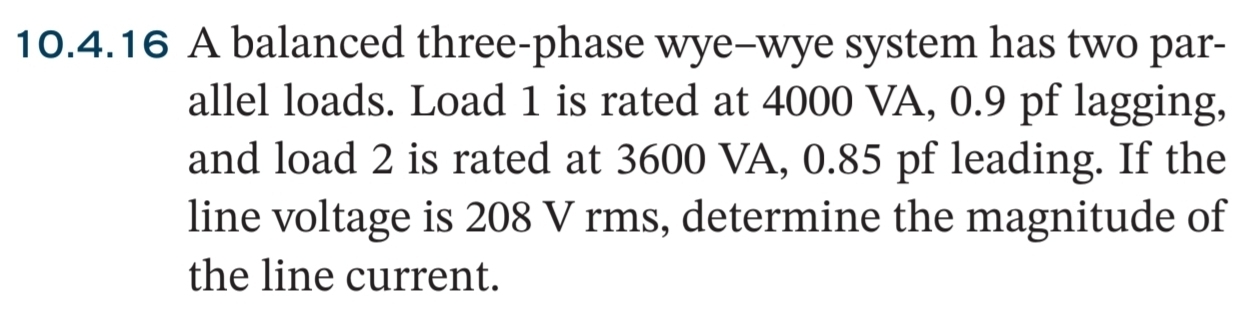 1 0 . 4 . 1 6 A balanced three - phase wye - wye
