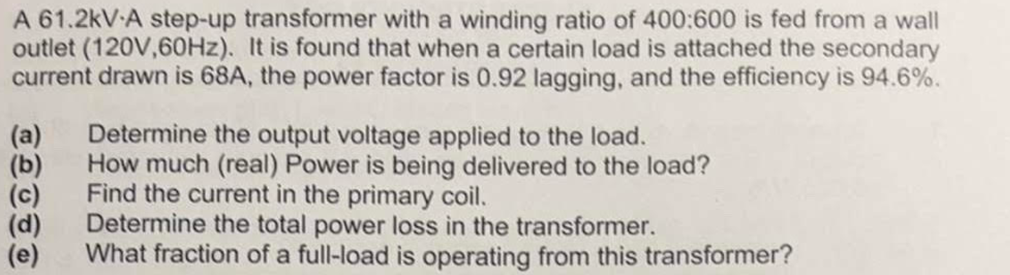A \ ( 6 1 . 2 \ mathrm { kV } \ cdot \ mathrm { A