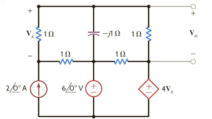 Solve this circuit manually to find Vo using