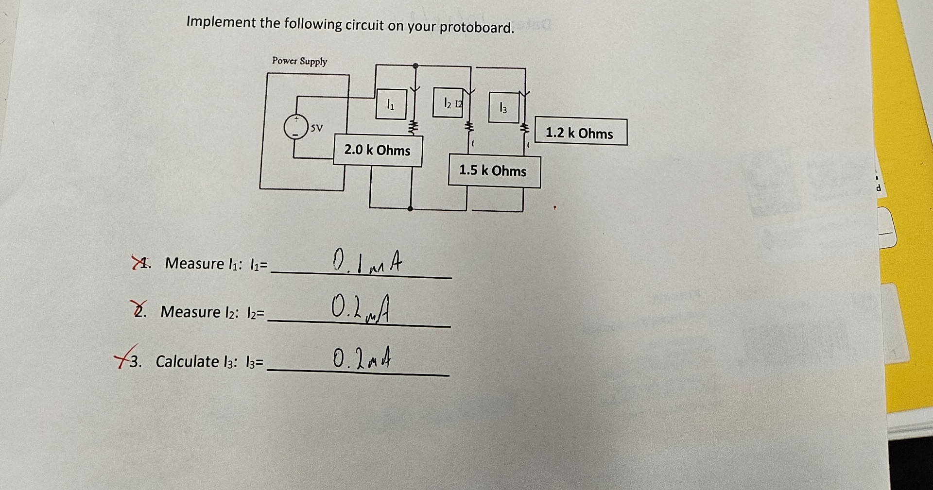 Implement the following circuit on your