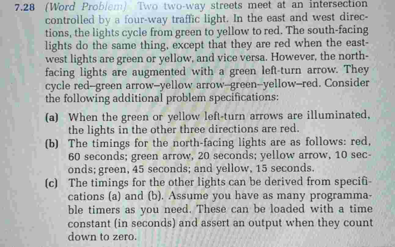 7 . 2 8 ( Word Problem ) Two two - way streets