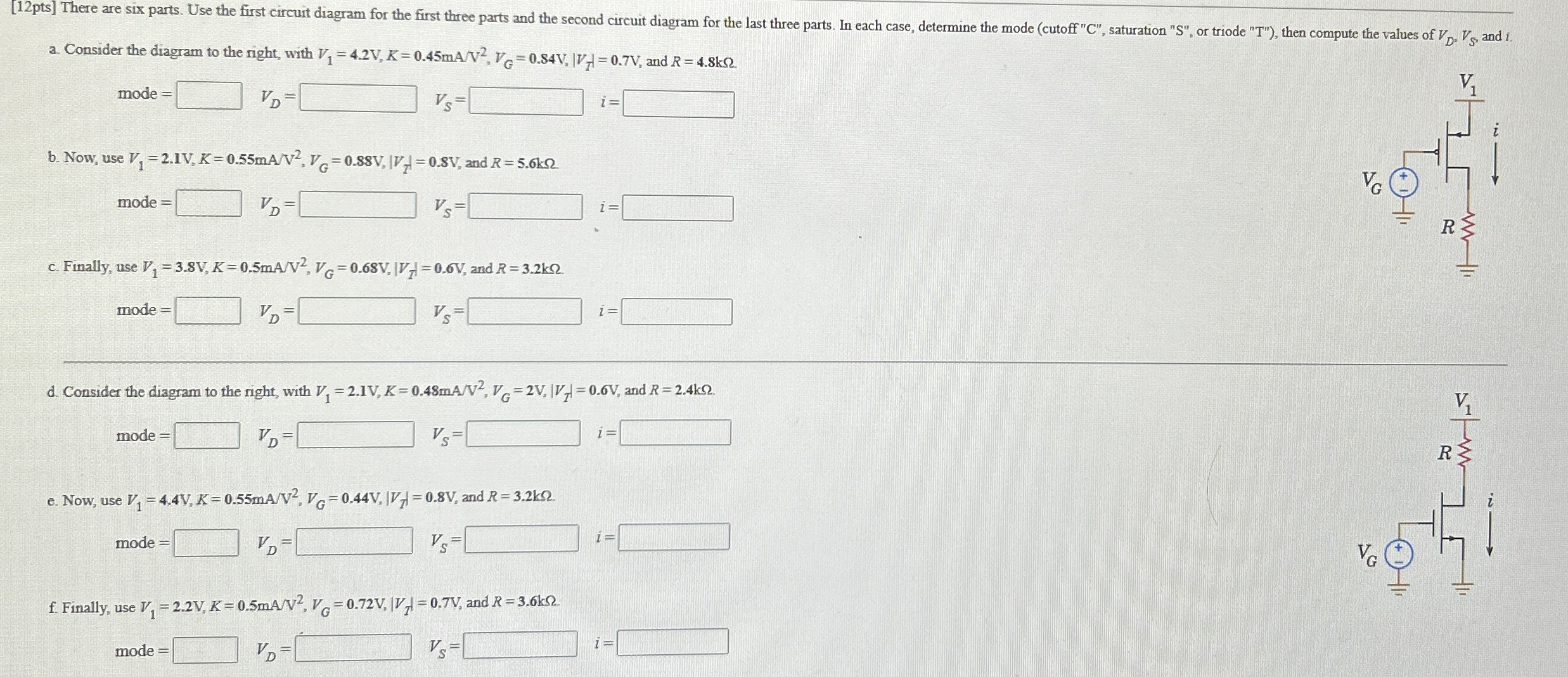 a . Consider the diagram to the right, with V 1 =