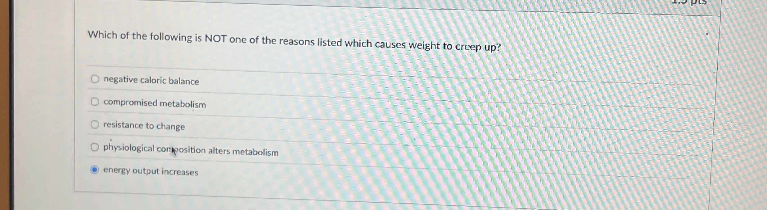 Which of the following is NOT one of the reasons