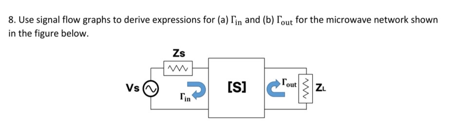 Use signal flow graphs to derive expressions for