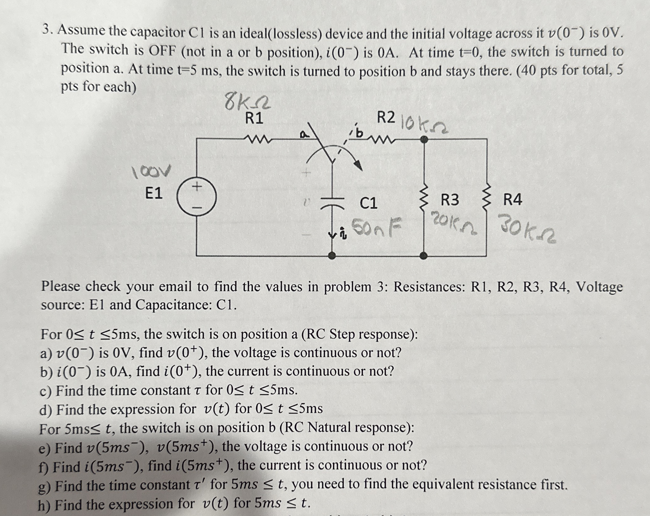Assume the capacitor Cl is an ideal ( lossless )