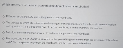 Which statement is the most accurate definition