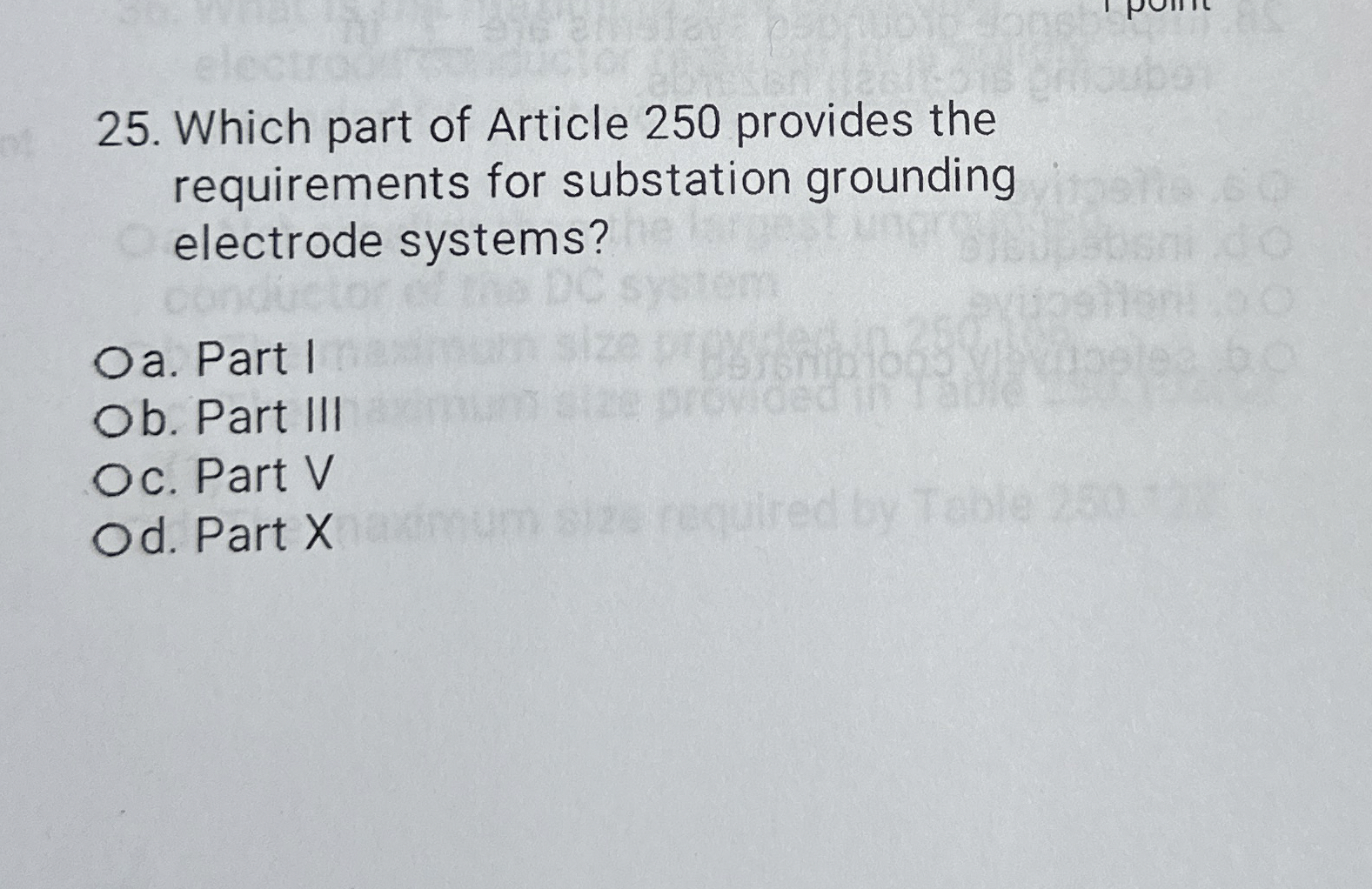 Which part of Article 2 5 0 provides the