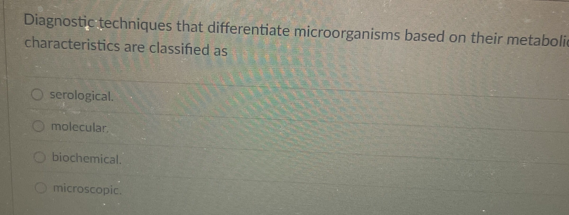 Diagnostic techniques that differentiate